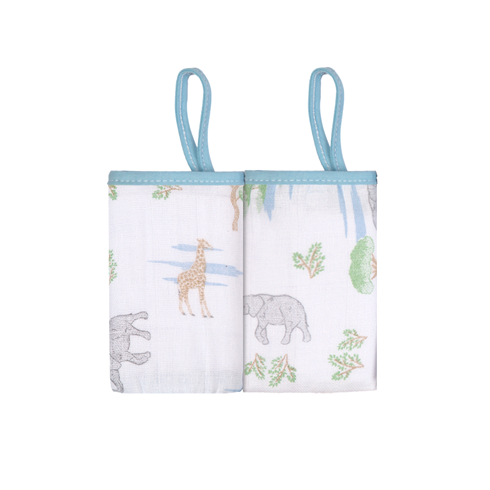 Pano De Boca Papi Soft com 2 Azul África 4658/2095