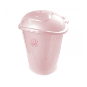Cesto de Roupa Oval 41L Adoleta Perolado Rosa/Real 0828-115