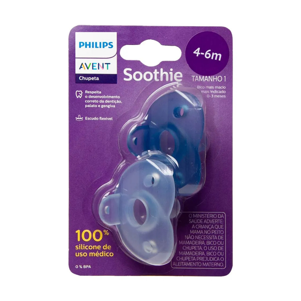 Chupeta Avent Soothie Azul Tamanho 1