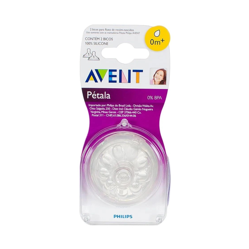 Bico de Mamadeira Avent Petala Tamanho 1